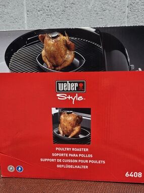 Weber BBQ Grill Poultry Roaster -  New In Box